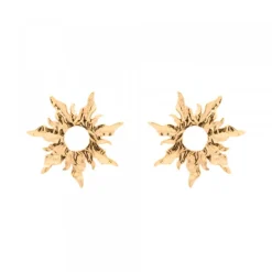 Pendientes Mountain Brillo Plata Dorada*Eguzkilore Hot