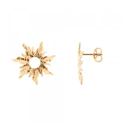 Pendientes Mountain Brillo Plata Dorada*Eguzkilore Hot