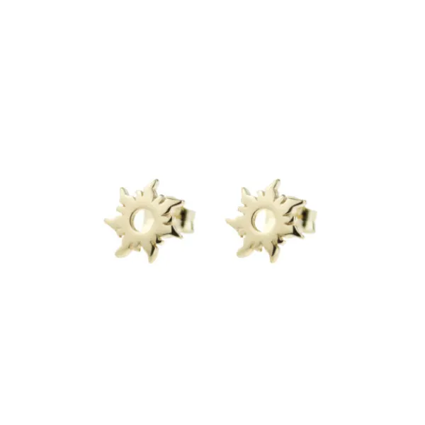 Pendientes Mountain de Plata Dorada*Eguzkilore Hot