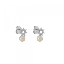 Pendientes Mountain de Plata con Perla*Eguzkilore
