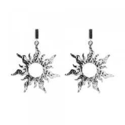 Pendientes Mountain Largos de Plata 30mm*Eguzkilore Sale