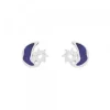 Pendientes Mountain Plata con Esmalte Azul*Eguzkilore Discount