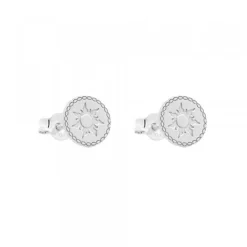 Pendientes Mountain Redondos de Plata*Eguzkilore