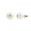 Pendientes Perla y Dorado 7,5mm*Eguzkilore Hot