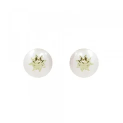 Pendientes Perla y Dorado 7,5mm*Eguzkilore Hot