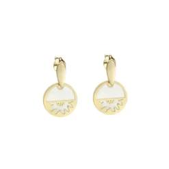 Pendientes Plata Dorada y Nácar*Eguzkilore Discount