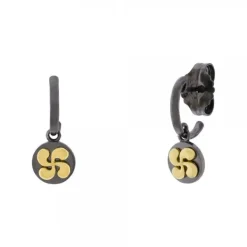Pendientes R-Chic Aro Lauburu Plata Dorada*Eguzkilore Hot