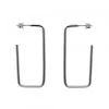 Pendientes Rectangulares Rutenio 40mm*Eguzkilore