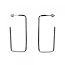 Pendientes Rectangulares Rutenio 40mm*Eguzkilore