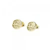 Pendientes Redondos Ama Plata Dorada 9mm*Eguzkilore Online