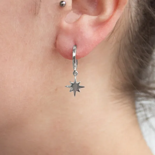Pendientes Rosa de los Vientos Plata*Eguzkilore Best