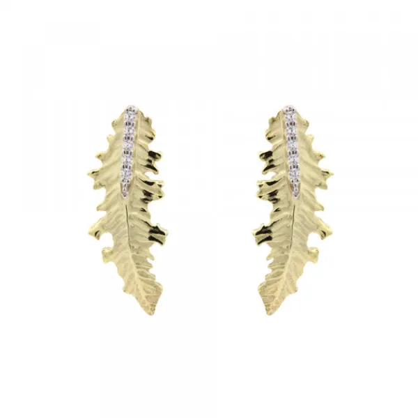 Pendientes Trepador Mari Plata Dorada y Circonitas*Eguzkilore Discount