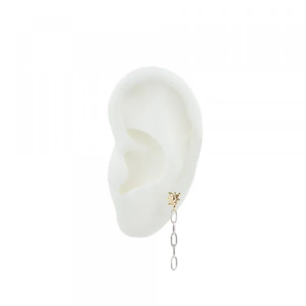 Piercing Cadena Eslabones Plata Bicolor*Eguzkilore Sale