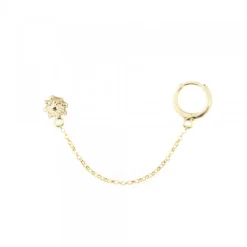 Piercing Cadena Plata Dorada y Cripa*Eguzkilore Online