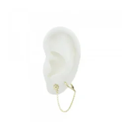 Piercing Cadena Plata Dorada y Cripa*Eguzkilore Online