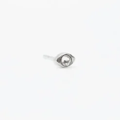 Piercing Ovalad Plata y Circonita 2 Uds*Eguzkilore Clearance