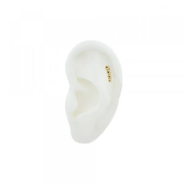 Piercing Trepador Bolitas Oro 2ud.*Eguzkilore Outlet