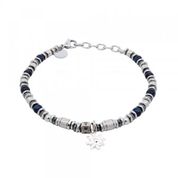 Pulsera Acero con Lapislázuli*Eguzkilore Discount