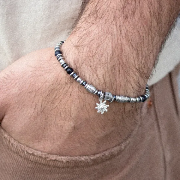 Pulsera Acero con Lapislázuli*Eguzkilore Discount