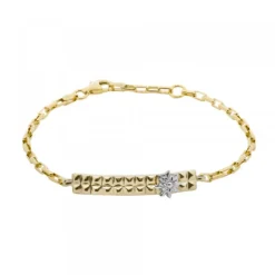 Pulsera Aiora de Plata Dorada*Eguzkilore Clearance