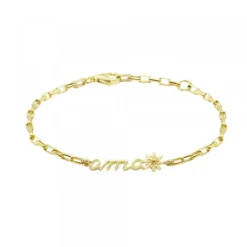 Pulsera Ama Bayona Plata Dorada*Eguzkilore