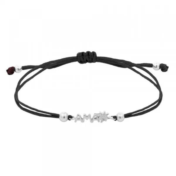 Pulsera Ama Berria Macramé de Plata*Eguzkilore Clearance