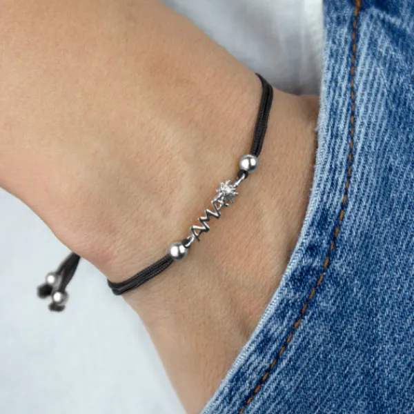 Pulsera Ama Berria Macramé de Plata*Eguzkilore Clearance