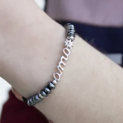Pulsera Ama de Plata con Hematites*Eguzkilore Outlet