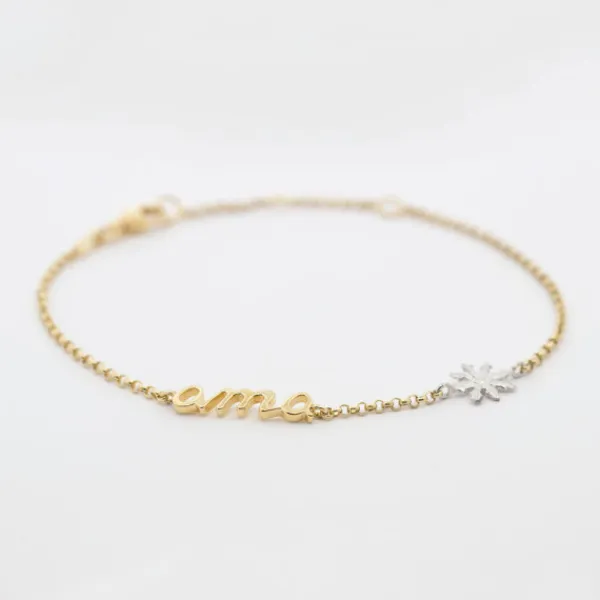 Pulsera Ama Plata Dorada y Plata*Eguzkilore Online