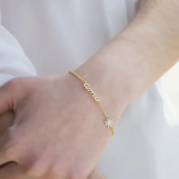 Pulsera Ama Plata Dorada y Plata*Eguzkilore Online