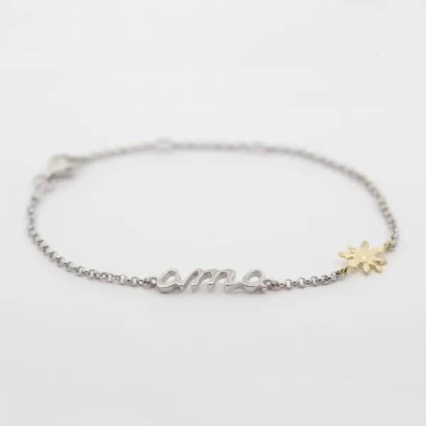 Pulsera Ama Plata y Dorado*Eguzkilore Best