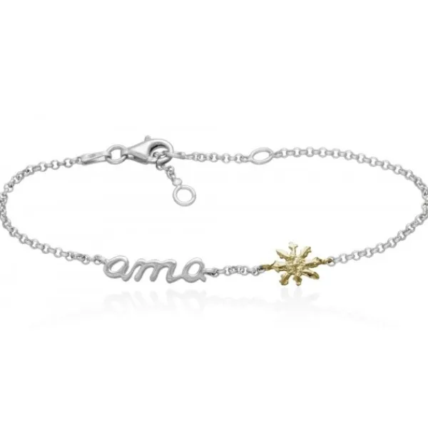 Pulsera Ama Plata y Dorado*Eguzkilore Best