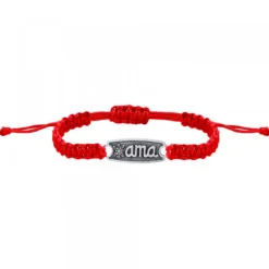 Pulsera Ama Roja Plata*Eguzkilore Discount