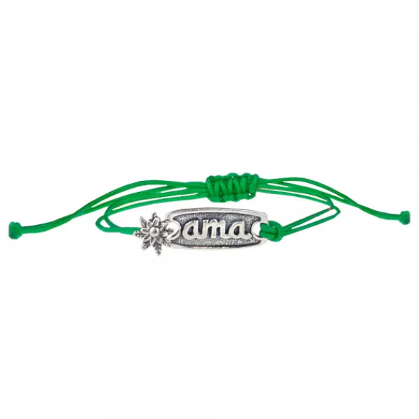 Pulsera Ama Verde Plata Rústica*Eguzkilore Discount