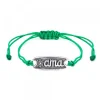 Pulsera Ama Verde Plata Rústica Personalizable*Eguzkilore Discount