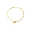 Pulsera Anuk Doble Cadena Plata Dorada*Eguzkilore Clearance