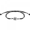 Pulsera Basic Colors Hilo Negro Rutenio y Circonita Negra*Eguzkilore Clearance