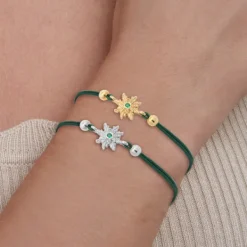 Pulsera Basic Colors Verde Plata*Eguzkilore