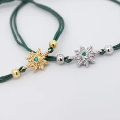Pulsera Basic Colors Verde Plata*Eguzkilore
