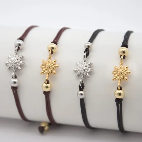 Pulsera Basic Negra Plata Dorada*Eguzkilore Best