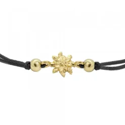 Pulsera Basic Negra Plata Dorada*Eguzkilore Best