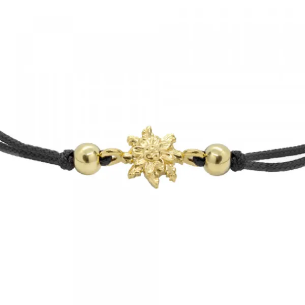 Pulsera Basic Negra Plata Dorada*Eguzkilore Best