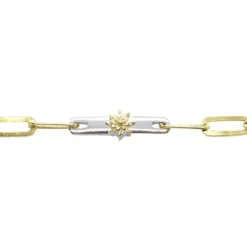 Pulsera Bayona Eslabones Plata Bicolor*Eguzkilore Best
