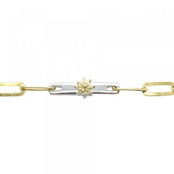 Pulsera Bayona Eslabones Plata Bicolor*Eguzkilore Best