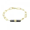 Pulsera Bayona Eslabones Plata Dorada y Rutenio*Eguzkilore Outlet