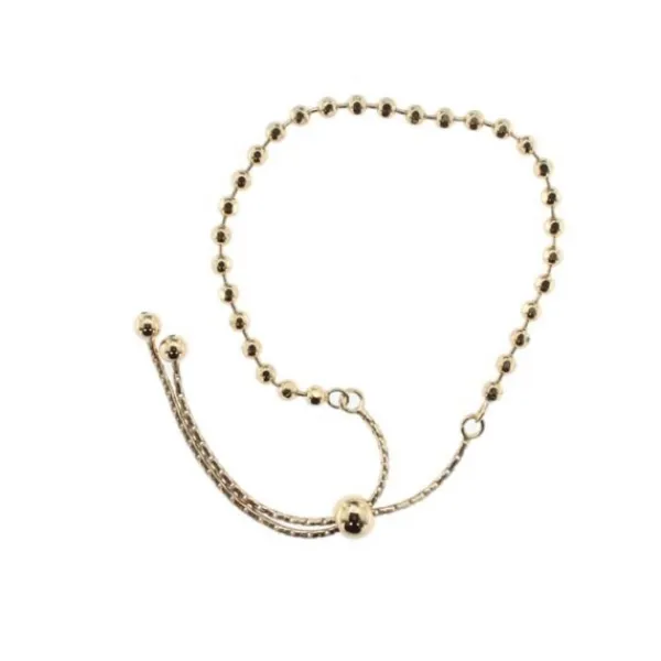Pulsera Bolitas de Plata Dorada*Eguzkilore Best