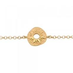 Pulsera Chapa Etrusca Mountain Plata Dorada*Eguzkilore Discount