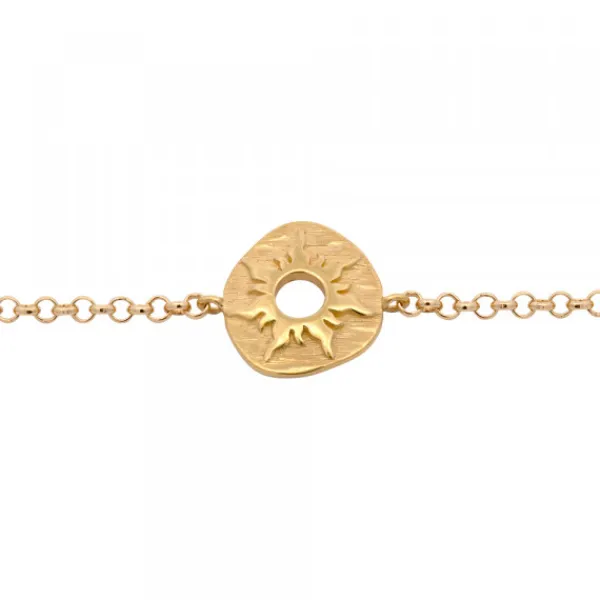 Pulsera Chapa Etrusca Mountain Plata Dorada*Eguzkilore Discount