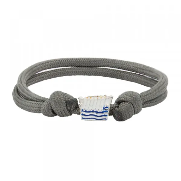 Pulsera Charm Trainera Blanca de Plata*Eguzkilore