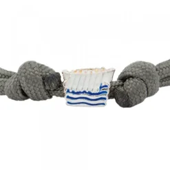 Pulsera Charm Trainera Blanca de Plata*Eguzkilore